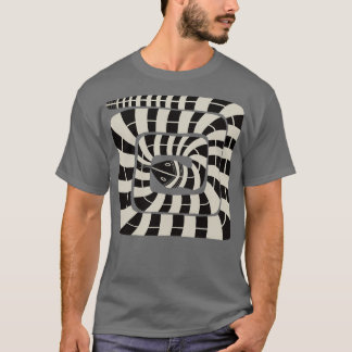 Camiseta Nieve abstracta a rayas
