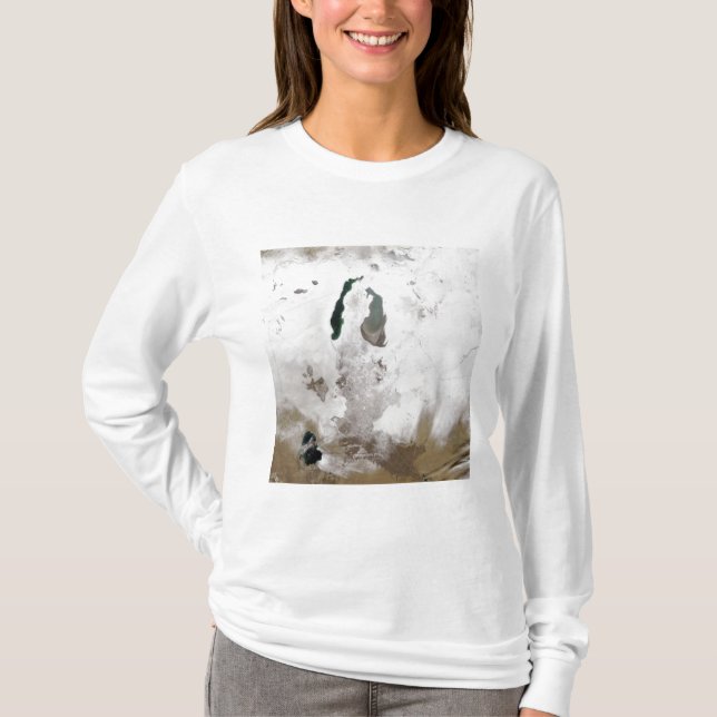 Camiseta Nieve alrededor del mar de Aral (Anverso)