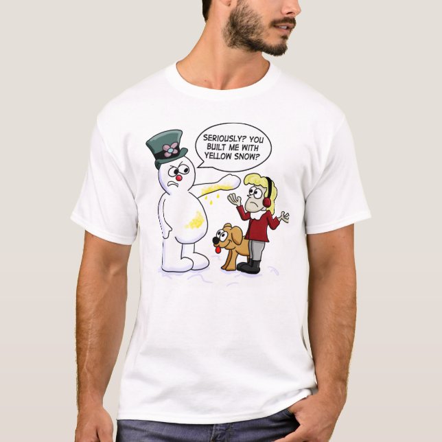 Camiseta Nieve amarilla (Anverso)