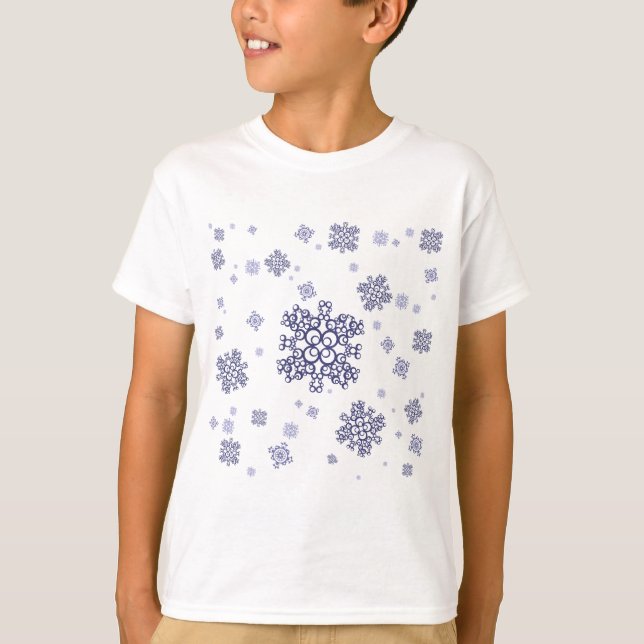 Camiseta Nieve azul (Anverso)