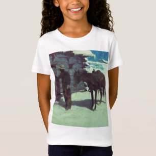 Camiseta Nieve de invierno de caballos y bovinas