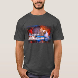 Camiseta Nieve de la caída del hombre de Michigander
