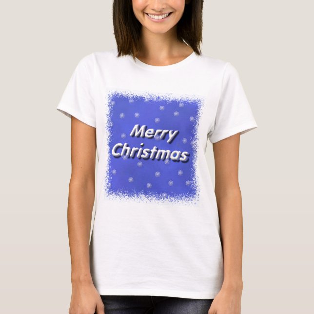 Camiseta Nieve de las Felices Navidad (Anverso)