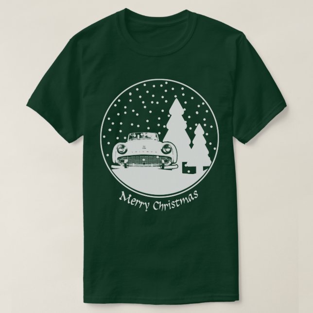 Camiseta Nieve de los Navidades clásicos británicos del tri (Diseño del anverso)