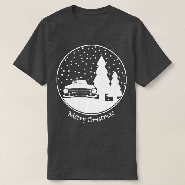 Camiseta Nieve de los Navidades clásicos británicos del tri (Diseño del anverso)