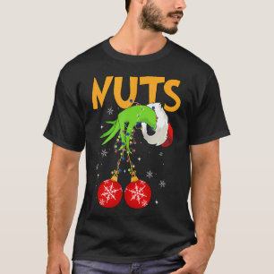 Camiseta Nieve de Navidades de castañas coincidentes con nu