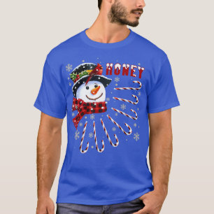Camiseta Nieve de Navidades de miel con Candy Ca