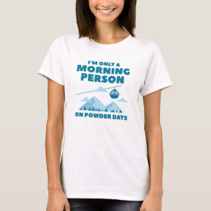 Camiseta Nieve de persona matutina