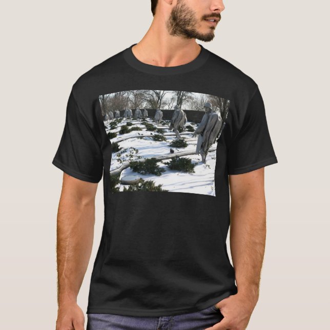 Camiseta Nieve del monumento de los veteranos de Guerra de (Anverso)