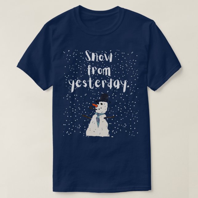 Camiseta Nieve desde ayer (Diseño del anverso)
