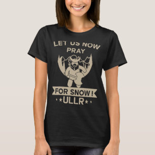 Camiseta Nieve Diosa De Dios Norse Patron Saint Of Skiers S