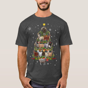 Camiseta Nieve divertida en el árbol de navidad de cabra Na