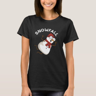 Camiseta Nieve divertida Nieve Pun Dark BG