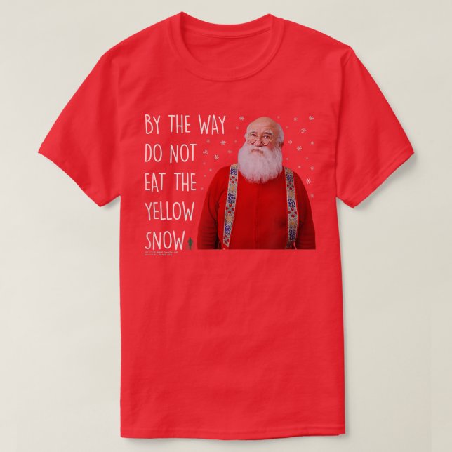 Camiseta Nieve Elf Santa Yellow (Diseño del anverso)