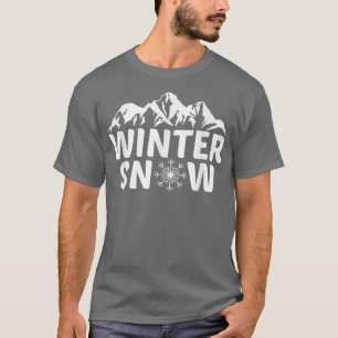Camiseta Nieve en la cordillera de nieve Nieve