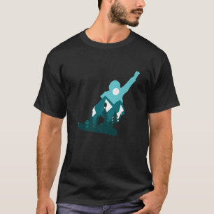 Camiseta Nieve en la montaña Snowboarder