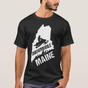 Camiseta Nieve en moto de nieve Maine Extreme Sport Arctic