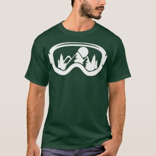 Camiseta Nieve Esquiar Goggle Winter Deportes Alpine Downhi