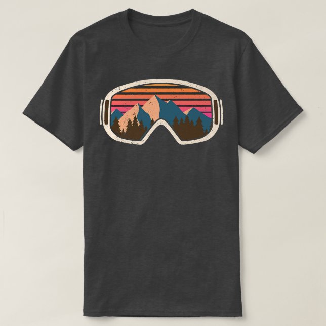 Camiseta Nieve Esquiar Goggle Winter Deportes Alpine Downhi (Diseño del anverso)