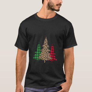 Camiseta Nieve gráfica de leopardo de los navidades de búfa