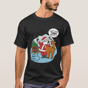 Camiseta Nieve infantil reno de Santa Sleigh navidades