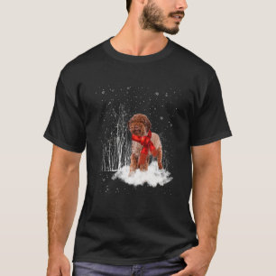 Camiseta Nieve Lagotto Romagnolo - Navidades de Perro Niza 