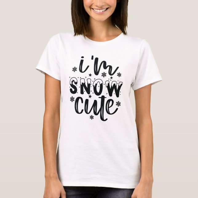 Camiseta Nieve linda (Anverso)