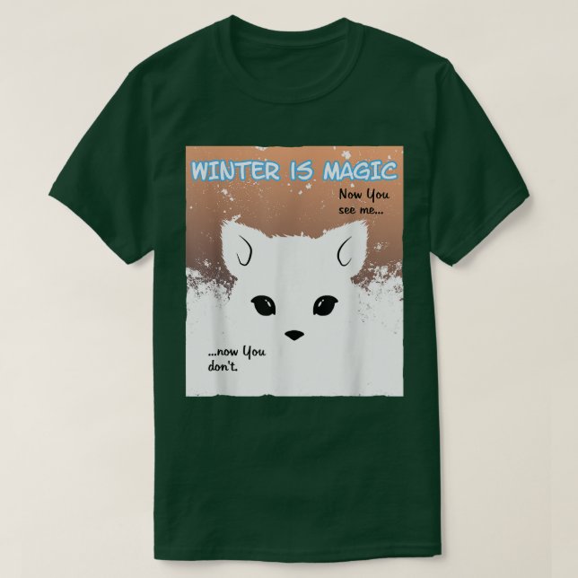 Camiseta Nieve mágica invernal (Diseño del anverso)