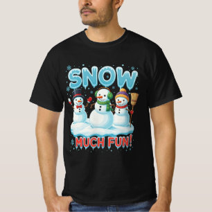 Camiseta Nieve Mucho Diversión   por Asarteon