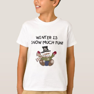 Camiseta Nieve mucho diversión Tshirts y regalos de Snowman