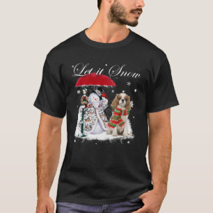 Camiseta Nieve Navidades Cavalier King Charles Spaniel