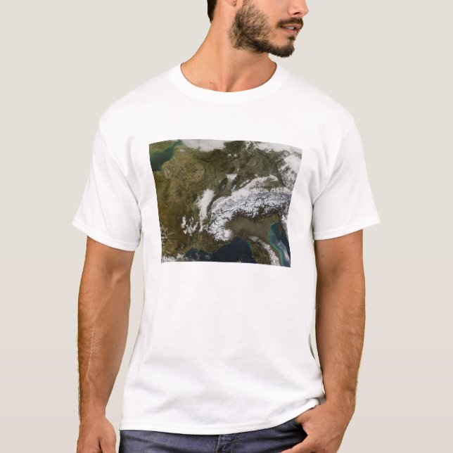 Camiseta Nieve, niebla y nubes bajas en Europa occidental (Anverso)