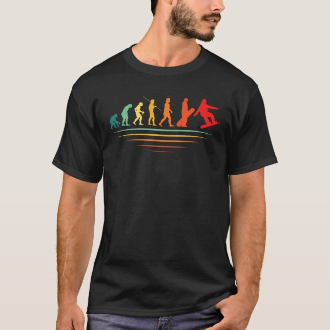 Camiseta Nieve para Snowboard Evolution Retro Snowboard Out (Anverso)