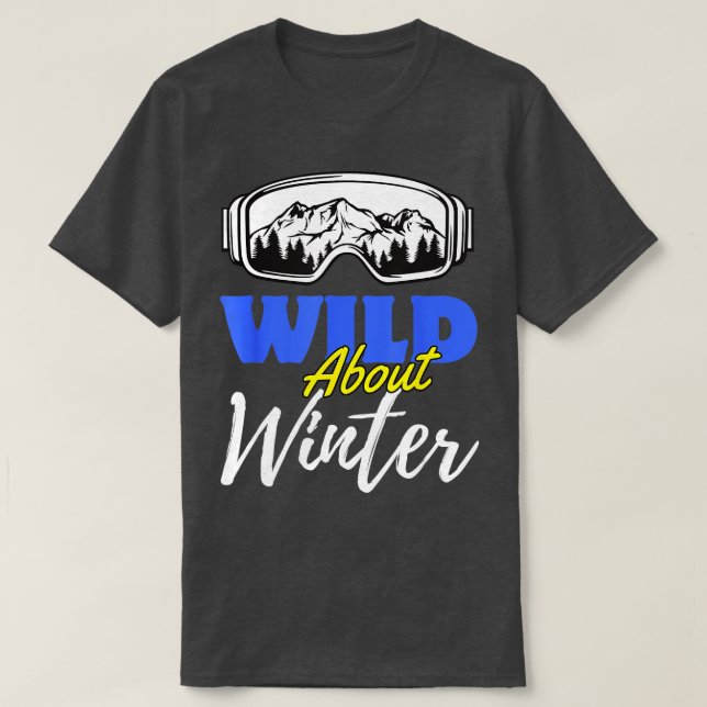 Camiseta Nieve sobre deportes de invierno en la montaña Gog (Diseño del anverso)