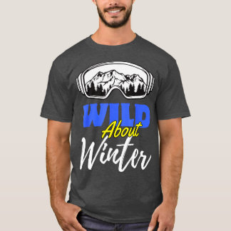 Camiseta Nieve sobre deportes de invierno en la montaña Gog