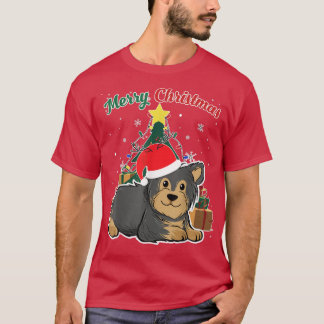 Camiseta Nieve sobre el árbol navideño de Yorkshire, navida