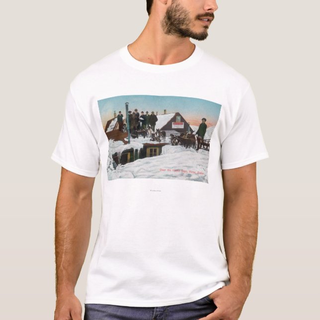 Camiseta Nieve sobre la casa TopsNome, AK (Anverso)
