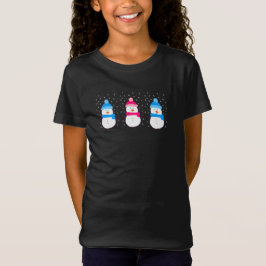 Camiseta Nieves rosa y azul