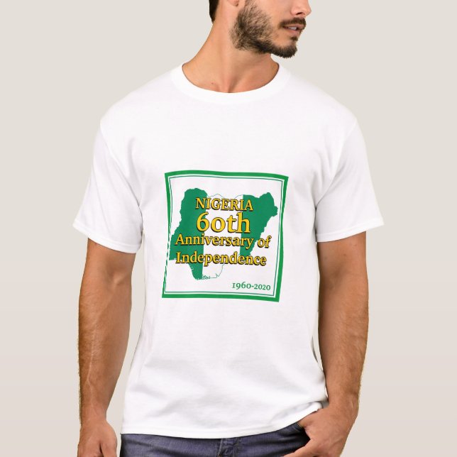 Camiseta NIGERIA 60º ANIVERSARIO | Bandera de Nigeria (Anverso)