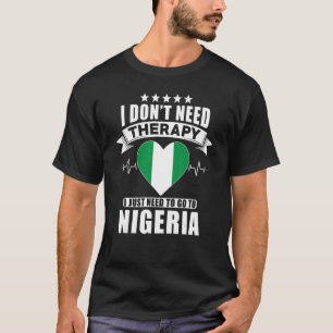 Camiseta Nigeria a la que no necesito terapia