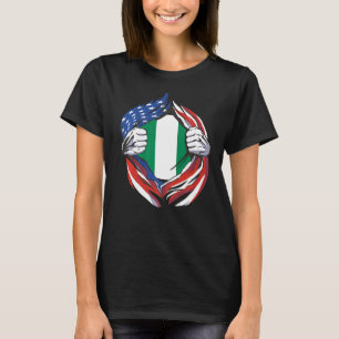 Camiseta Nigeria Bandera Americana Orgullosa de mi herencia
