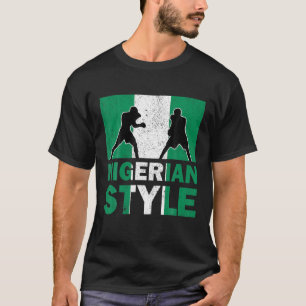 Camiseta Nigeria Bandera Club de Boxeo Nigeriano Vintage