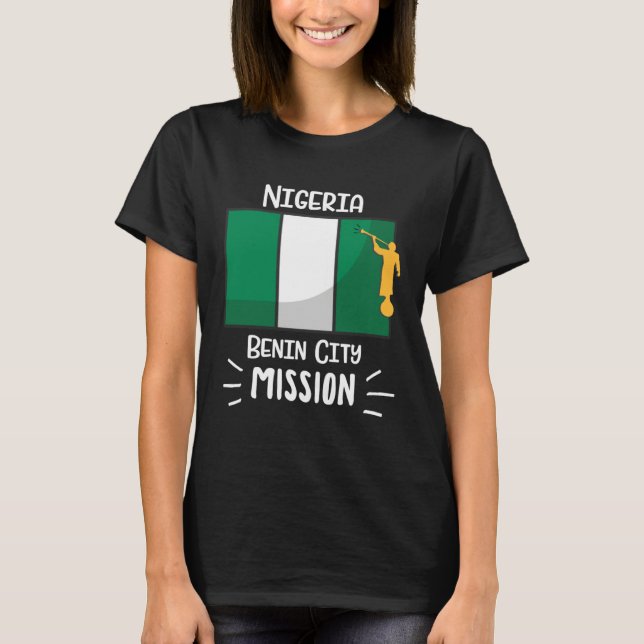 Camiseta Nigeria Benin City Mormon LDS Mission Missionary (Anverso)