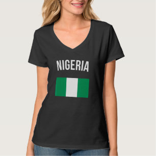 Camiseta Nigeria Camiseta de la bandera de Nigeria