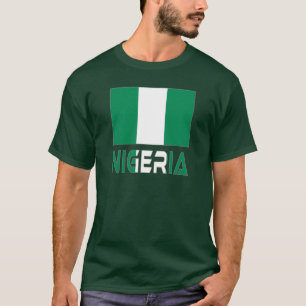 Camiseta Nigeria con la bandera nigeriana