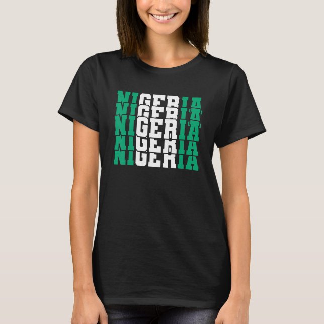 Camiseta Nigeria: Día de la Independencia 1oct. Nigeria arr (Anverso)