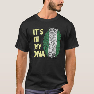 Camiseta Nigeria En Mi Dna Equipo De Bandera Nigeriana Nige