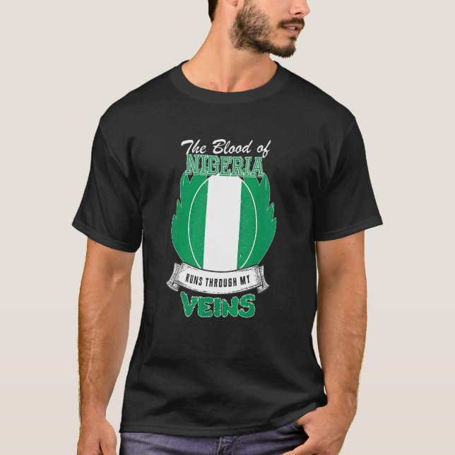 Camiseta Nigeria en mis venas (Anverso)