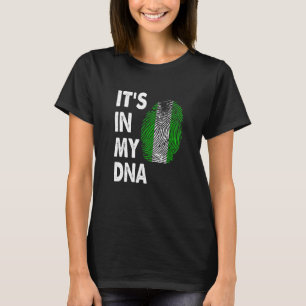 Camiseta Nigeria Está En Mi Adn Bandera Nigeriana Dolorida