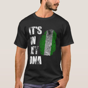 Camiseta Nigeria Está En Mi Adn Bandera Nigeriana Molesta S